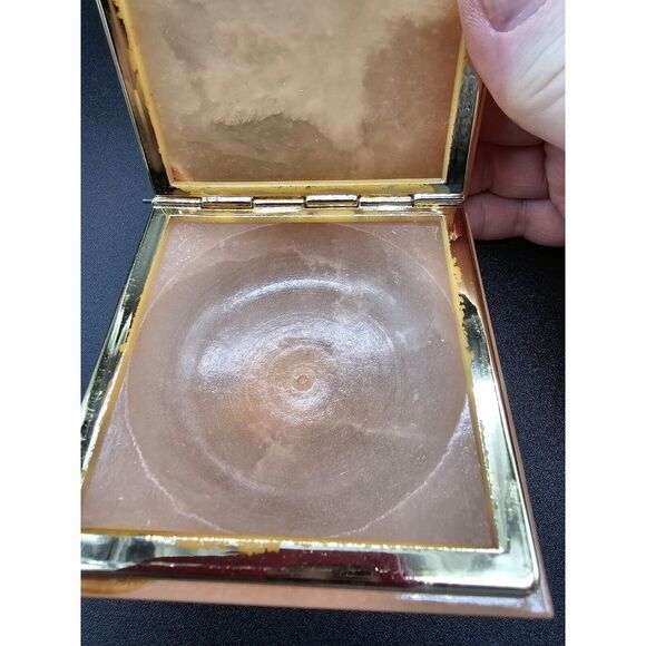 Lefton Alabaster‎ And Gold Rim Trinket Box Made In Italy - Picture 8 of 10